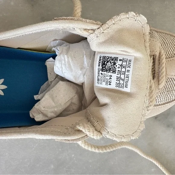 Adidas Cream and White Gazelle Clot Halo Ivory Sneakers - Picture 7 of 10